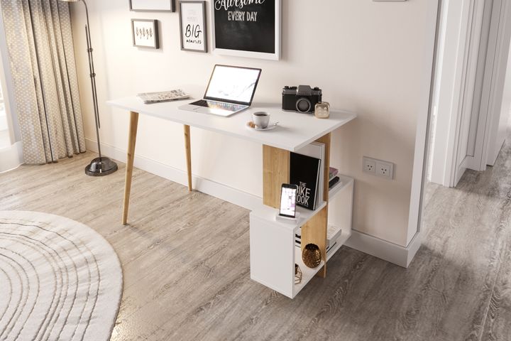 Lagomood Side Bureau, Wit en Eik