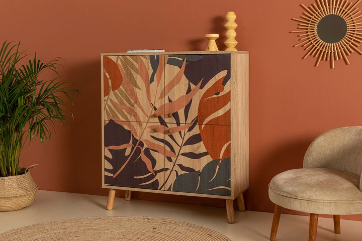 Palm Multifunctionele Kast met Houten Poten