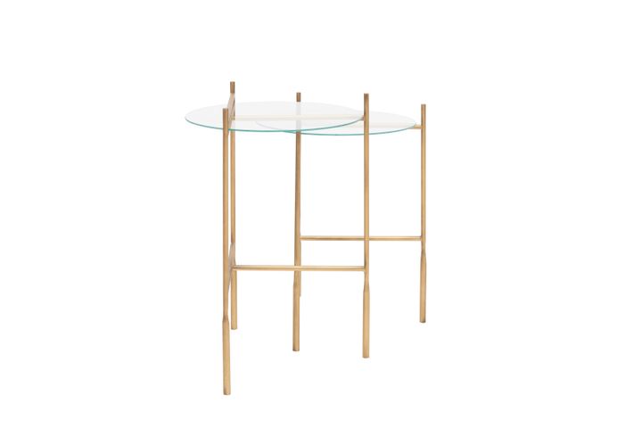 Claire Messing Bijzettafelset, Vlak Glas