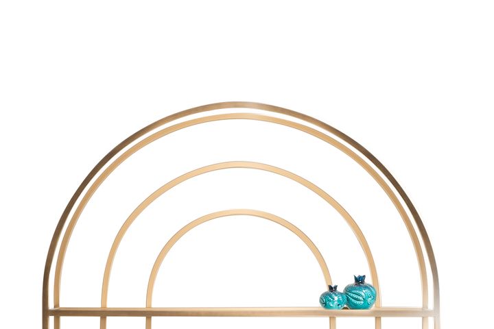 Lola Curve Boekenrek met 4 Rekken