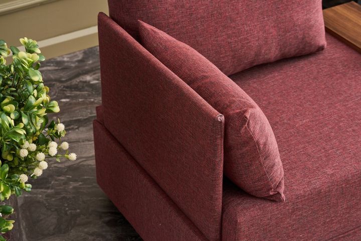 Fly Fauteuil, Links, Bordeauxrood