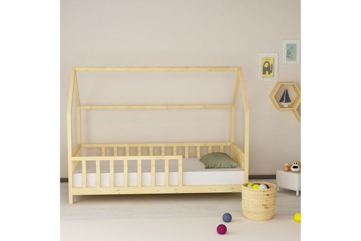 My Little Home Natural Wood Children's Montessori Bed Frame, Natural