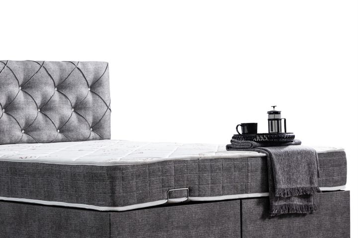 Peggy Plus Boxspringbedset, 150x200 cm, Grijs