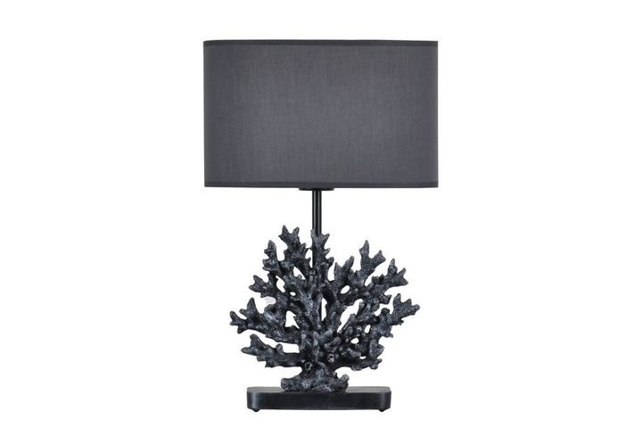 Coral Table Lamp, Dark Grey