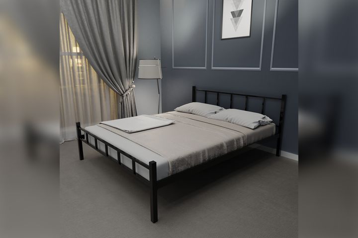 Kimmy King Bed, 160 x 200 cm, Black