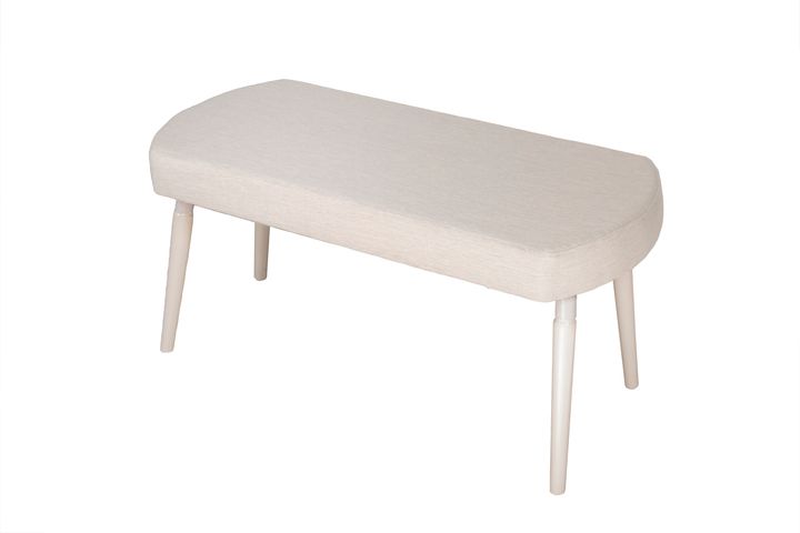 ARTHER DÖŞEMELİ BENCH, BEYAZ, BEYAZ AYAKLI
