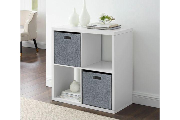Homing Duo Felt Storage Basket, Grey