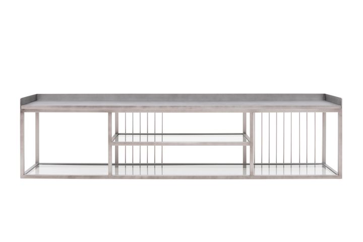 Lola Tv-Meubel, Zilver, 180 Cm