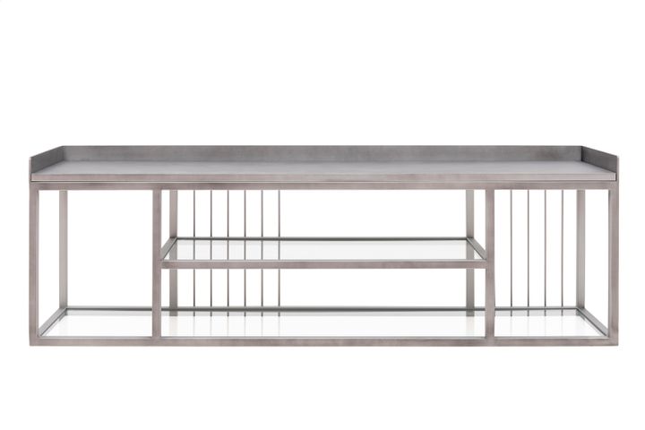 Lola Tv-Meubel, Zilver, 140 Cm