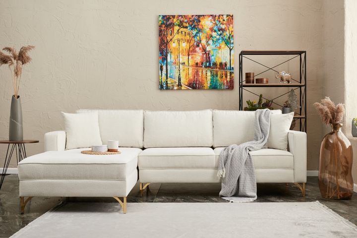 Berlin Hoekbank Links, Creme&Gold