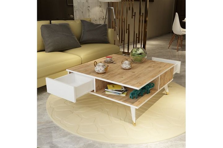 Inverno Ganges Coffee Table, Oak & White
