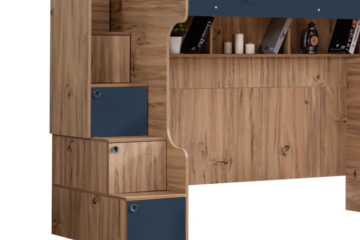 Renna Stapelbed met Kast & Bureau, 90x190 cm