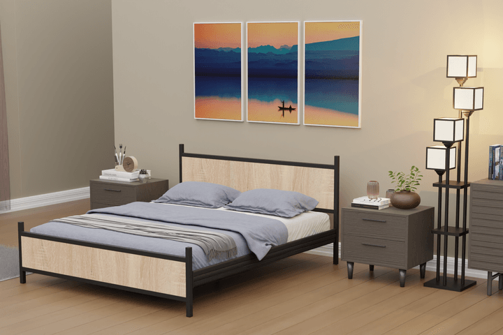 Star Bedframe, 150x200 cm, Pijnboom