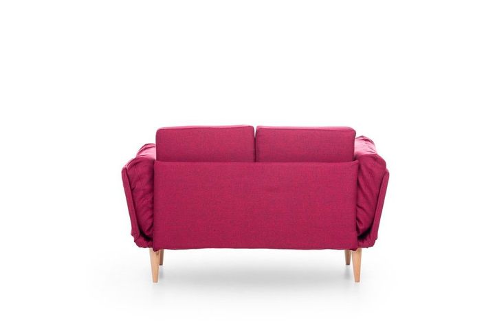 Futon Nina 2-Zitsbank, Bordeauxrood