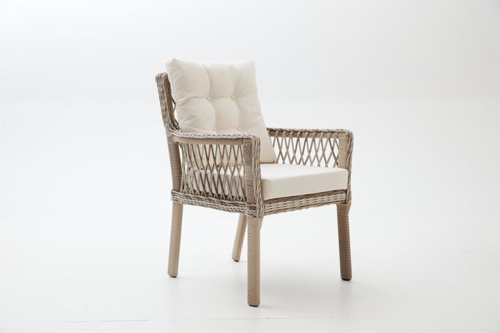 Pirus Rattan 3+1+1 Tuinloungeset, Beige