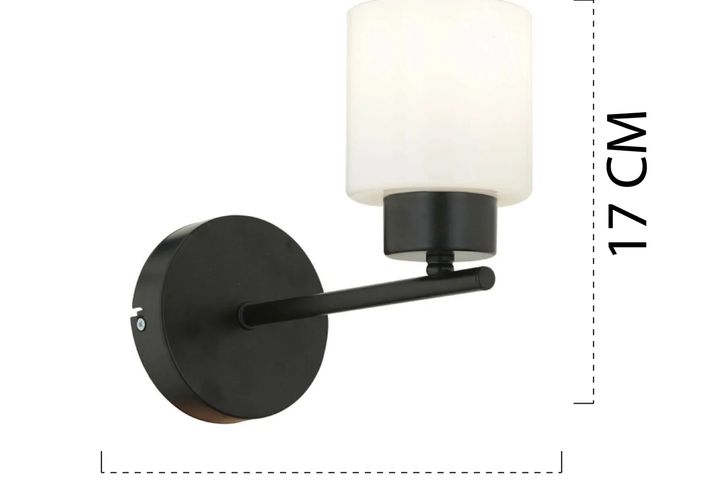 Apliqa Lima Wandlampenset, 2 Stuks, Zwart