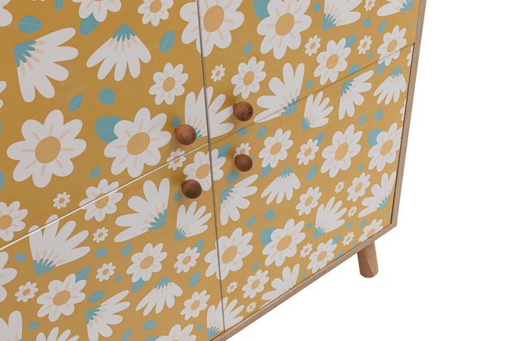 Posy Multifunctionele Kast met Houten Poten