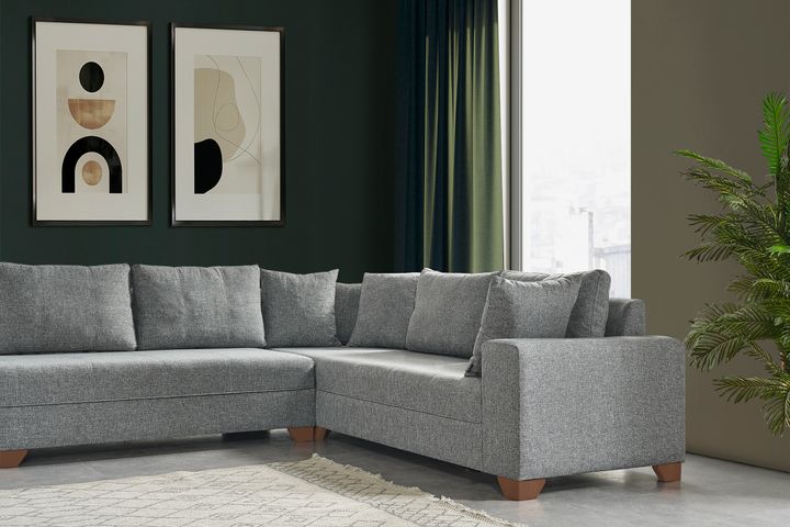 Esse Corner Sofa Left Chaise, Grey