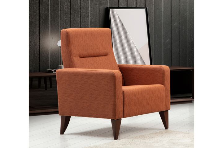 Polia Hoekbank en Fauteuil, Steenrood