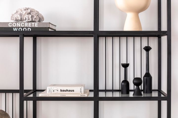 Lola Bookcase, 180 cm, Black