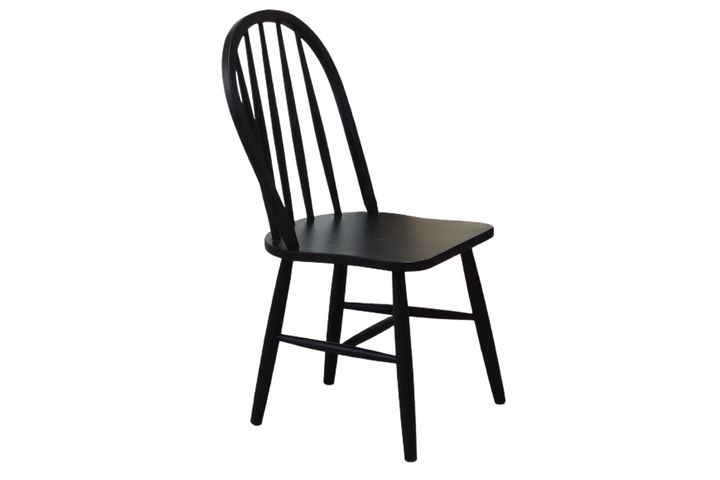 Teoden Wooden Dining Chair, Black