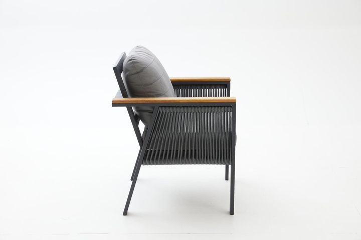 Capella Dubbele Tuinloungeset, Antraciet