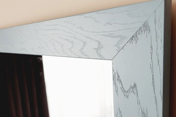 Wood Rechthoekige Staande Spiegel, 130x60 cm, Groen