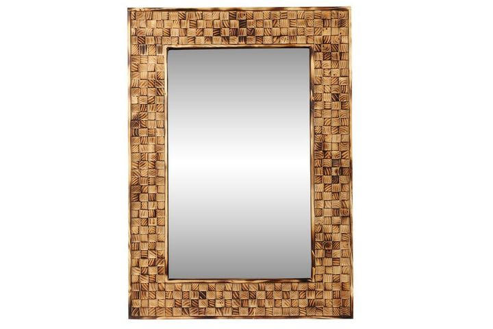 Wood Andy Decoratieve Wandspiegel , 100x60 cm