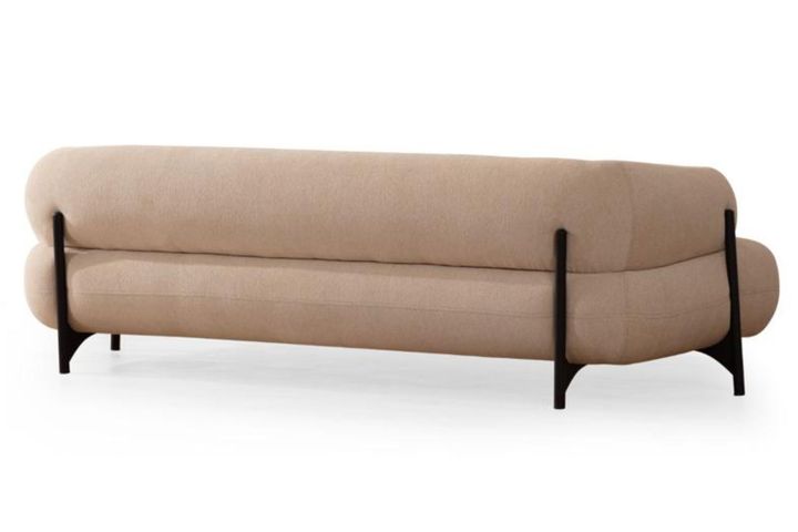 Ares 3-Zitsbank, Creme (Kleurkeuze Stof In Showroom)