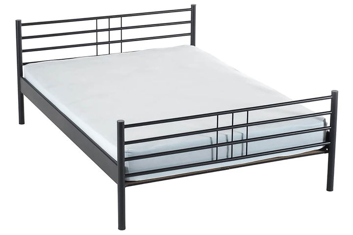 Manyas Metalen Bedframe, 120x200 cm, Zwart