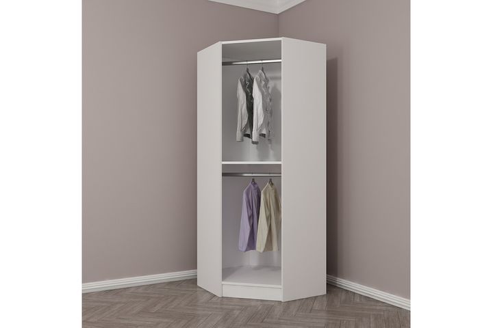 Medway Tideway Hoekkledingkast, Wit en Zwart