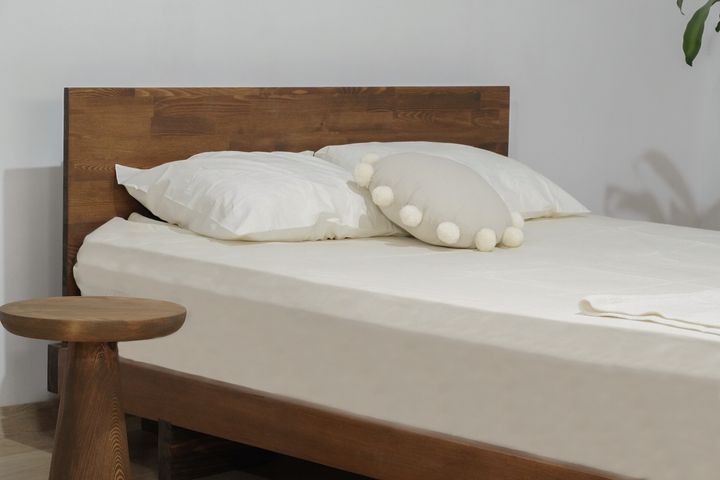 Luna Patna Houten Bedframe, 100x200 cm, Walnoot