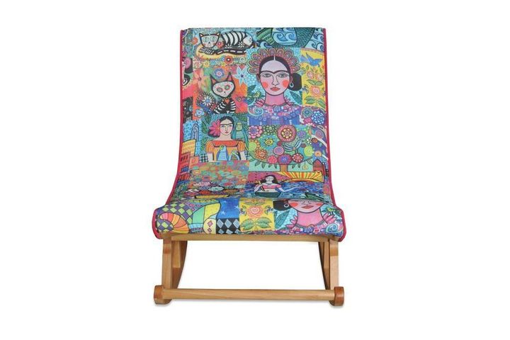 Asedia Maeve Diego Schommelstoel, Veelkleurig & Natuurlijke Kleur