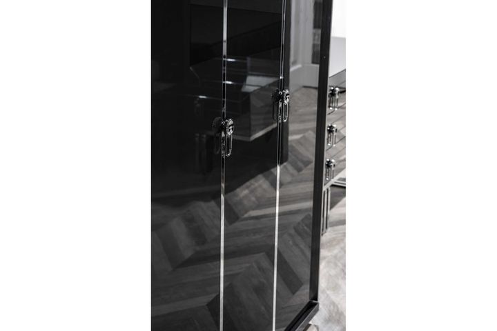 Noir Kledingkast met Schuifdeuren, Grijs