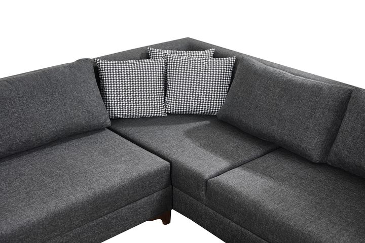 Masse Hoekbank Links, Antraciet