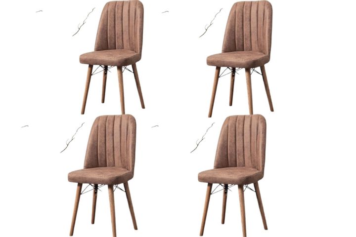 Tubby Stoel, 4-Dlg, Bruin