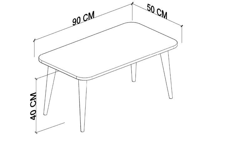Casares Coffee Table, Walnut