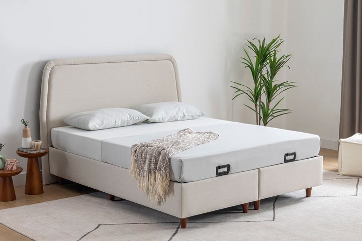 Luna Arche Boxspring Set, 160x200 cm, Creme