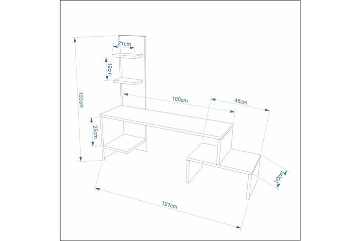Sara TV Unit, 121 cm, Anthracite