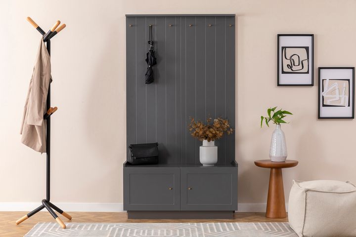 Henry Coat Rack, Grey