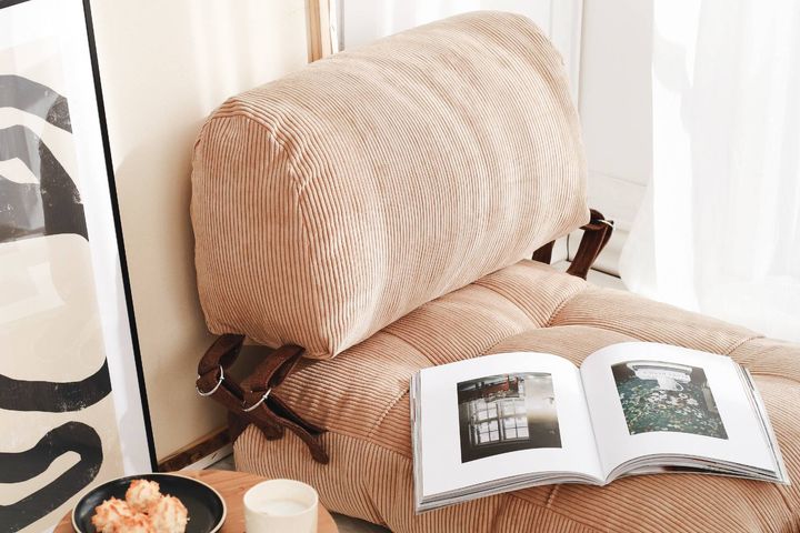 Junia Fold Opvouwbaar Vloerkussen, Bruin