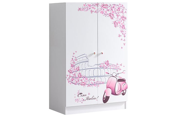 Pisa Stapelbed met Kledingkast & Bureau, 90x190 cm