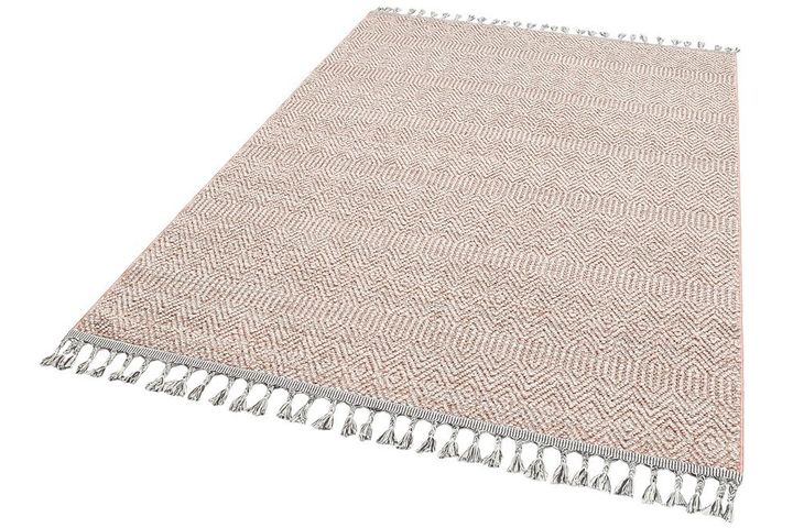 Elite Ethnischer Maschinenteppich, 80x150 cm, Rosa