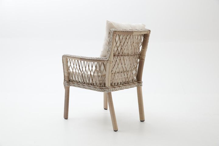 Pirus Rattan 3+1+1 Tuinloungeset, Beige