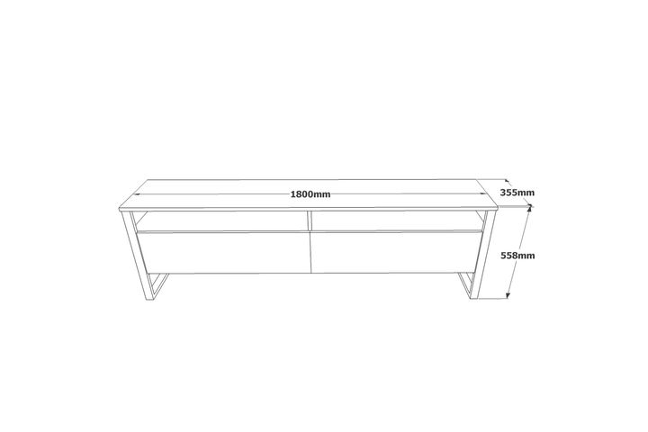 Robi̇n Home Dubbele Set, Tv-Meubel Salontafel