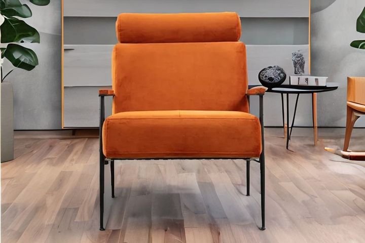 Toscano Armchair, Burnt Orange