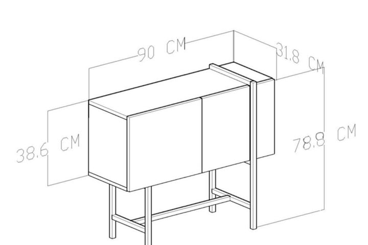 Givayo Marle Dressoir, Zwart