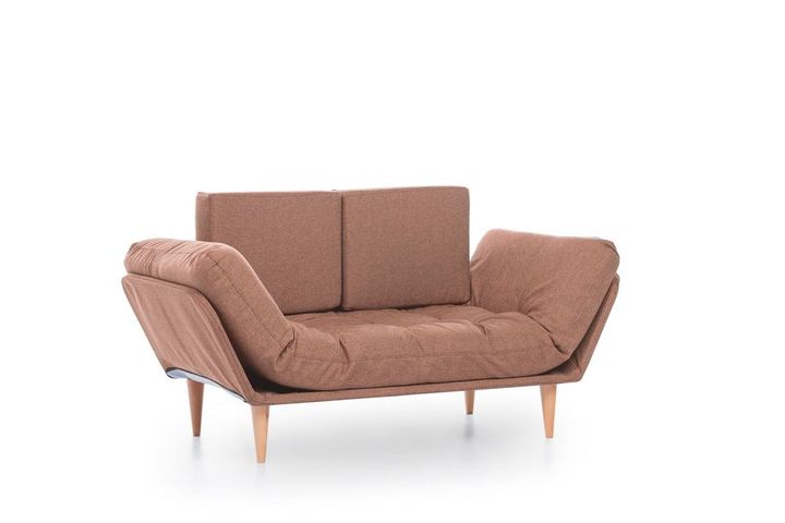 Futon Nina 2-Zitsbank, Lichtbruin