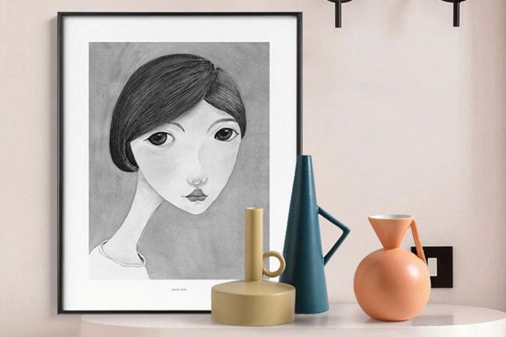 Geppetto Scandinavische Vazen Set, Veelkleurig