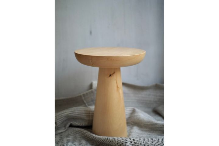 Tucas Home Mushroom Side Table, 50 cm, Natural